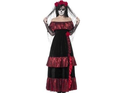 Fato de Mulher  Noiva Do Dia Dos Mortos (Tam: M)