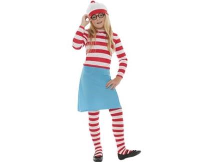 Fato de Menina  Onde Está O Wally?: Wenda (Tam: 10 a 12 anos)