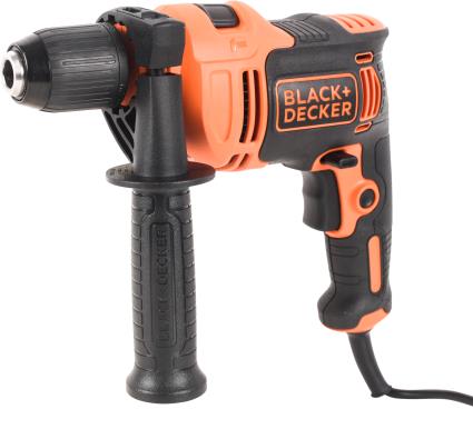 Berbequim com fio percutor BLACK + DECKER BEH710K-QS 710W + MALA