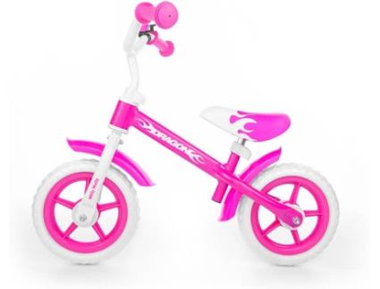 Bicicleta  Dragon em Ferro Rosa e Branco