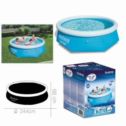 Piscina Hinchable Diam 244 x H 66 cm