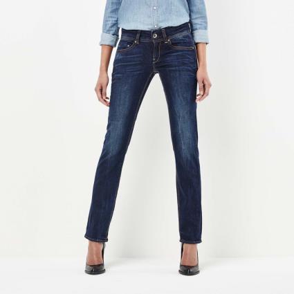 Jeans Midge Saddle Mid Waist Straight 33 Dark Aged