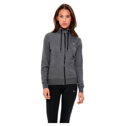 Moletom Com Zíper Elina High Neck XS Dark Grey Melange