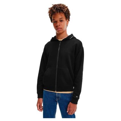 Moletom Com Zíper Micro Logo Relaxed 10 Years Ck Black