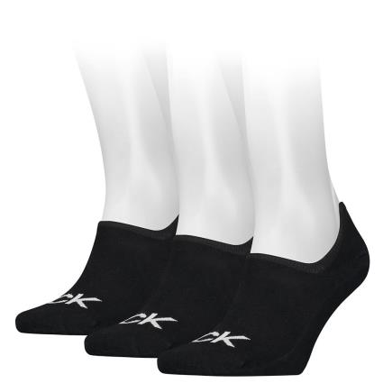 Meias Footie High Cut Logo 3 Pares One Size Black