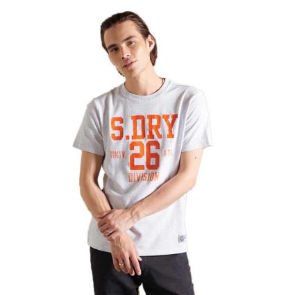 Camiseta De Manga Curta Track & Field L Glacier Grey Marl