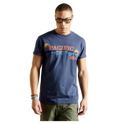 Camiseta Manga Curta Frontier Graphic Box Fit M Atlantic Navy