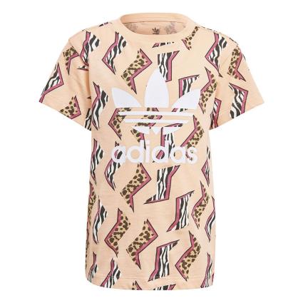 Camiseta Manga Curta Allover Print Pack 122 cm Glow Pink / Multicolor / White