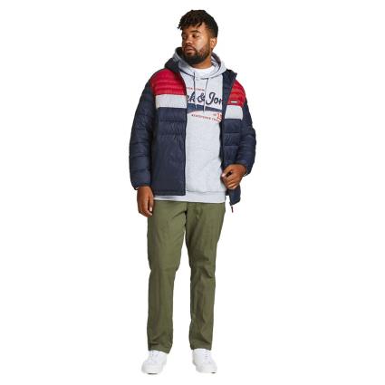 Casaco Ace Puffer Ps 2XL Navy Blazer / Detail Red Dahlia Blocking