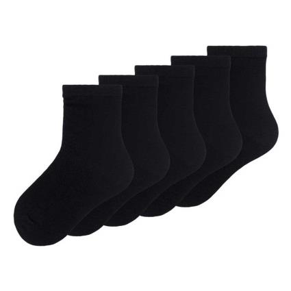 Meias Kids 5 Pares EU 22-24 Black