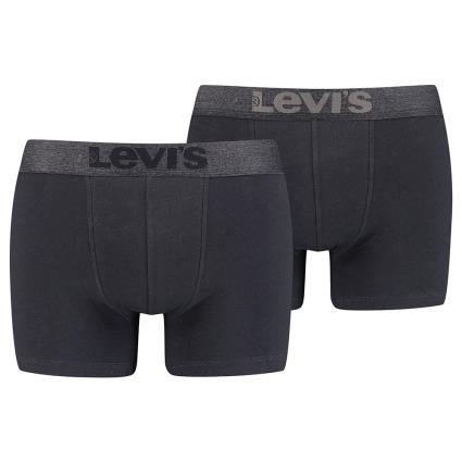 Levi´s ® Boxer De Algodão Vintage Heather 2 Pares XL Black