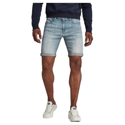 Calça Shorts 3301 Slim Short 36 Vintage Nassau Destroyed