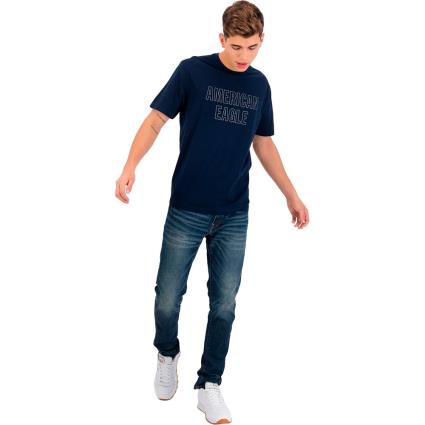 Camiseta De Manga Curta Graphic 2XL Navy