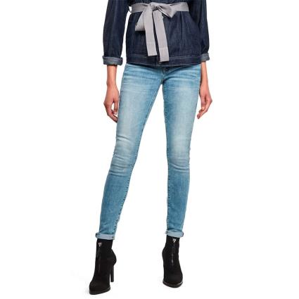 Jeans 3301 High Waist Skinny 30 Light Indigo Aged