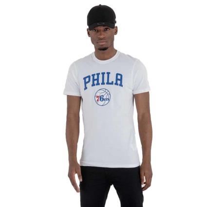 Camiseta De Manga Curta Team Logo Philadelphia 76ers 4XL White