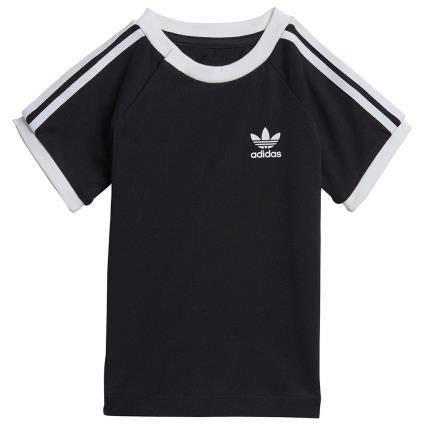 Camiseta Manga Curta 3 Stripes 98 cm Black / White
