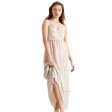 Vestido Longo Margaux Maxi XS Peach Daisy