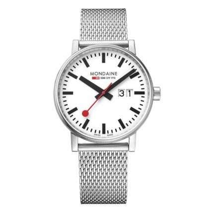 Relógio Evo2 Big 40 mm White / Stainless Steel Mesh
