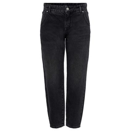 Jeans Cintura Alta Troy Life Carrot Ankle Dot610 M Black Denim