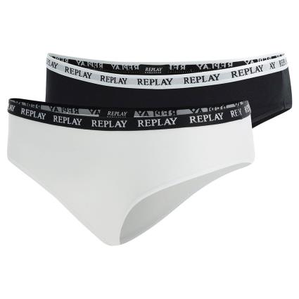 Calcinha Style1 2 Unidades L Black / White