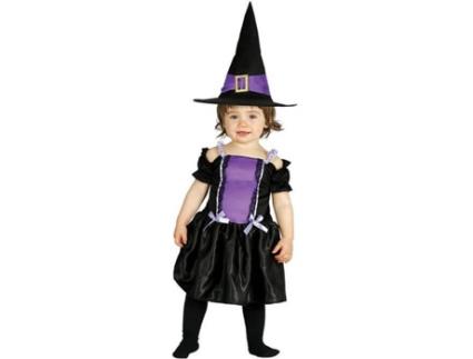 Fato de Bebé  Bruxa Violeta (Tam: 1 a 2 Anos)
