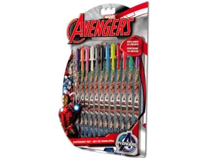 Pack 12 Canetas de Gel  Marvel - Avengers