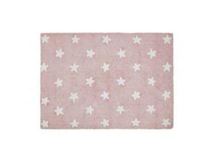 Tapete  Pink Stars White (120 x160 cm)