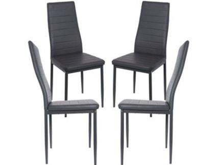 Pack 4 Cadeiras  Lauter (Cinzento)