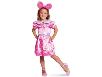 Fato de Menina  Princesa Rosa (Tam: 6-8 anos)