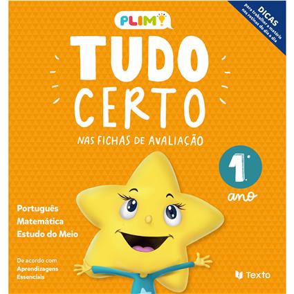 Livro ‘PLIM! Tudo Certo nas Fichas de Avaliação‘– 1º. Ano