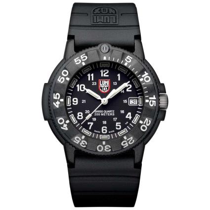 Relógio Original Navy Seal 3001 43 mm PU Black / Black / White / Green