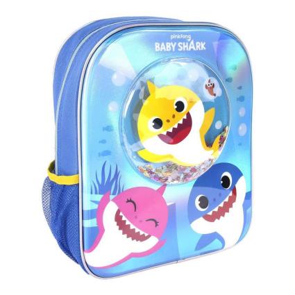 Mochila Confetti Premium Baby Shark 2-6 Years Blue