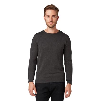 Agasalho Basic Crew XL Black Grey Melange