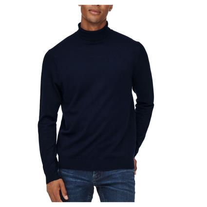 Sweater Roll Neck Wyler Life L Dark Navy