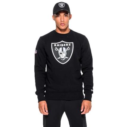 Sudadera Oakland Raiders Team Logo Crew Neck XL Black