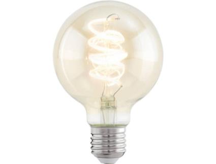 Lâmpada LED Decorativa  Ambar Espiral E27G80 (4 W - Casquilho: E27 - 1 Lâmpada - Luz Amarela)
