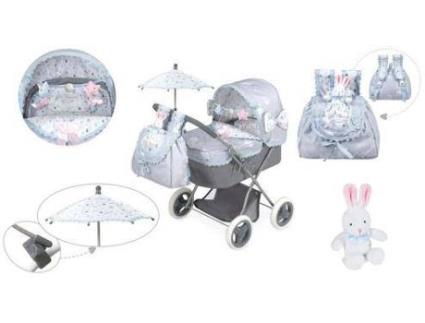 Carrinho de Bonecas DE CUEVAS Berço (Azul)