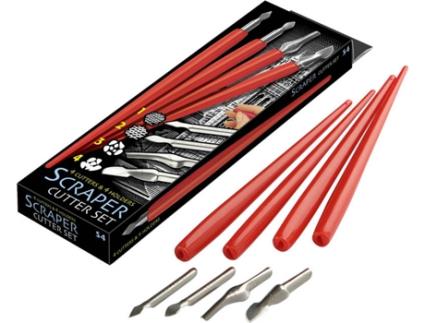 Conjunto Corte  Scraper 5 peças + cabos