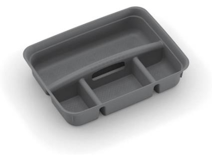 Cesto  K Latch Box Tray S (Cinzento - 35.5x26.5x8.5cm - Retangular)
