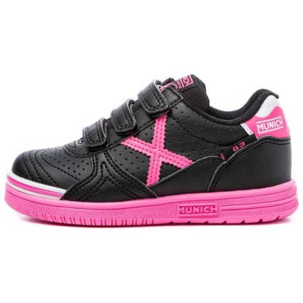Zapatillas Fútbol Sala G3 Profit Velcro In EU 30 Black / Pink
