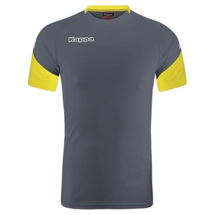 Camiseta Manga Corta Abou 2XL Dark Grey / Yellow