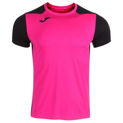 Camiseta Manga Corta Record Ii M Pink Fluor / Black