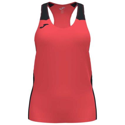 Camiseta Sin Mangas Record Ii 12-14 Years Dark Orange Fluor / Black
