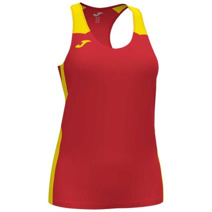 Camiseta Sin Mangas Record Ii 11-12 Years Red / Yellow