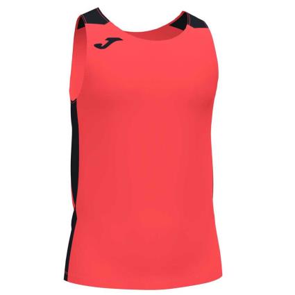Camiseta Sin Mangas Record Ii S Dark Orange Fluor / Black
