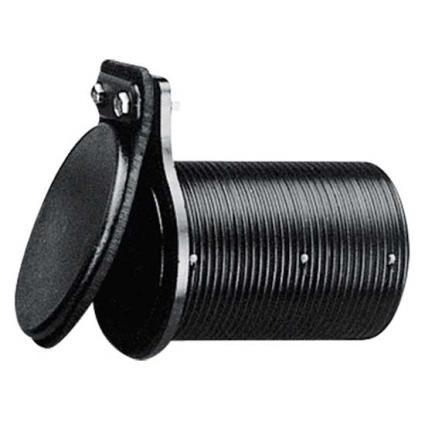 Thru Hull With Non Return Valve 68 x 107 mm Black
