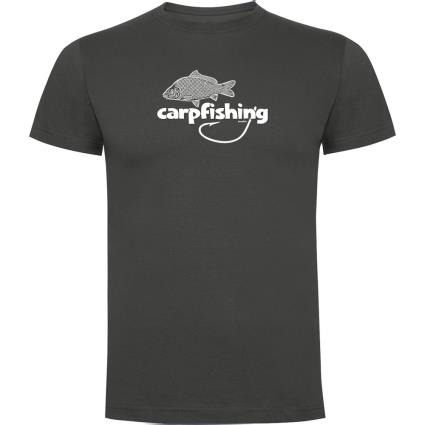 Camiseta De Manga Curta Carpfishing M Dark Grey