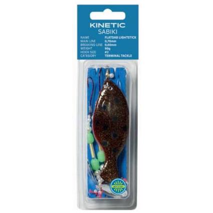 Train De Plumes Sabiki Flatdab Lightstick 60g One Size Glow / Black