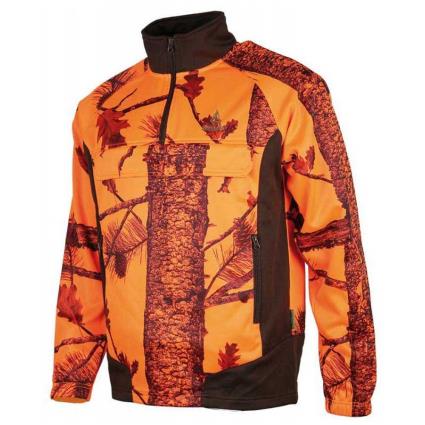 Suéter Meio Zíper Polarsan 4XL Camo Orange