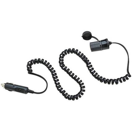 Coiled Extension Cord One Size Black
